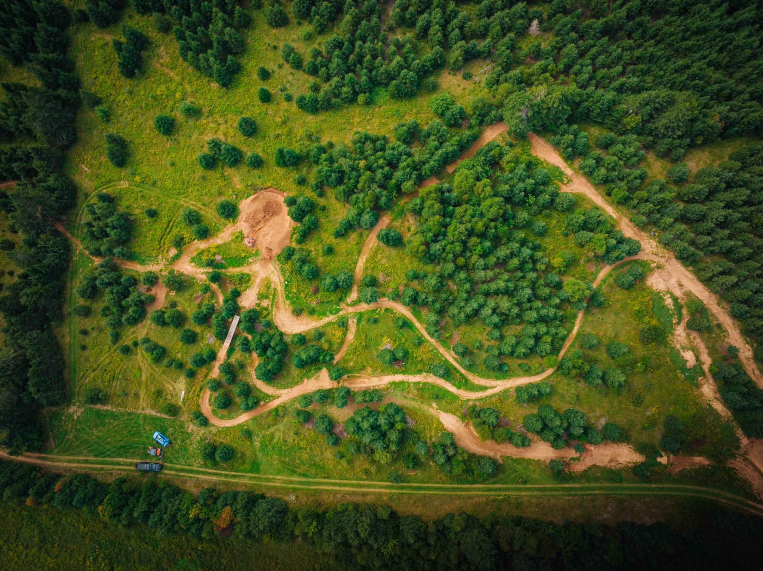 Joe's yard - Aerial photo by Tim Foster